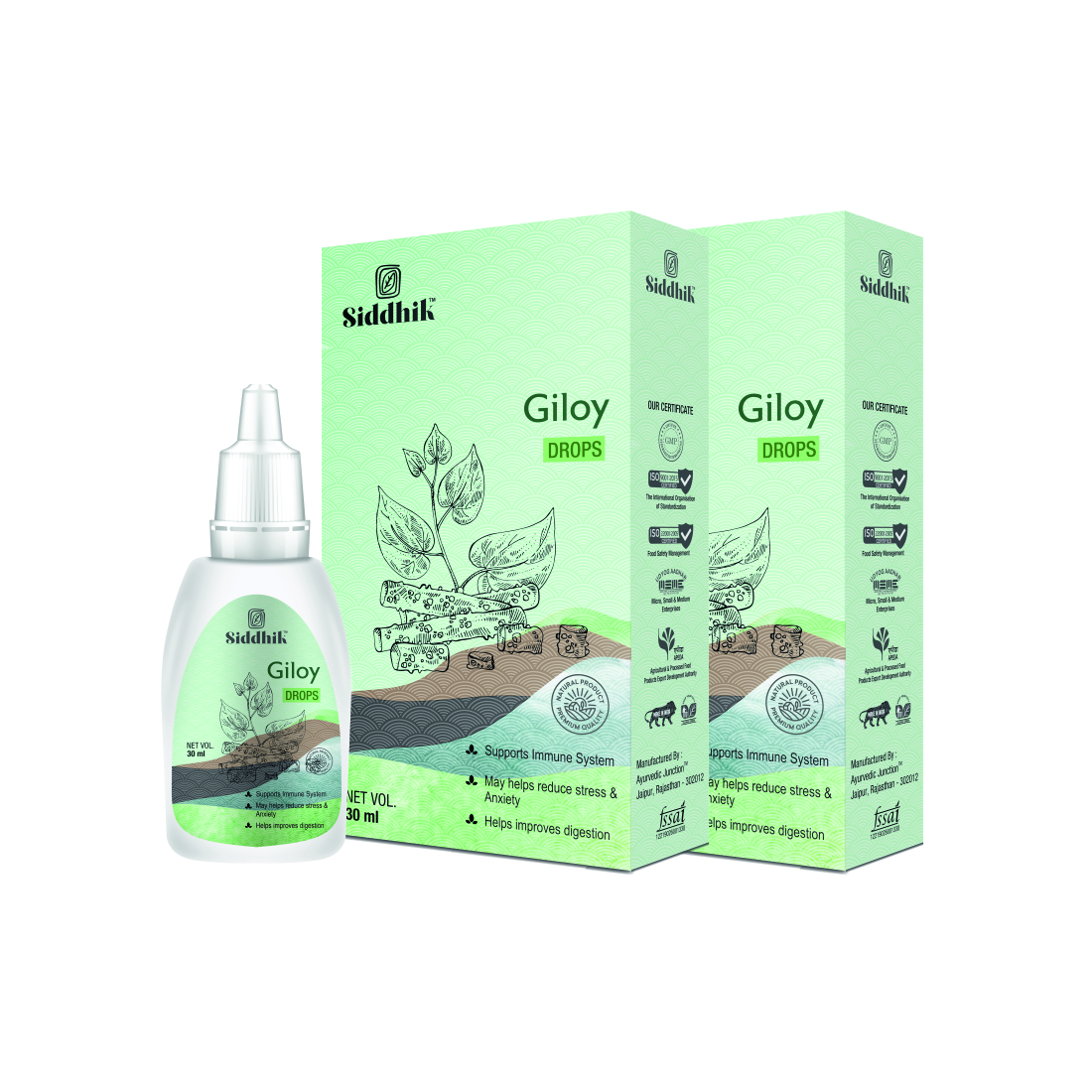 Siddhik Giloy Drops to Boost Immunity 30ml Pack of 2